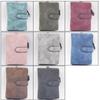 Women Wallet Nubuck Leather Short Wallets Lady 3 Fold Multi-Card Holder High Quality Lady Wallets Purse Case