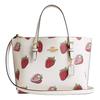 Molly 25 Logo Erdbeerprint Beschichtetes Canvas Tragetasche Damen Tragetasche Weiß CAL66-IMCAH
