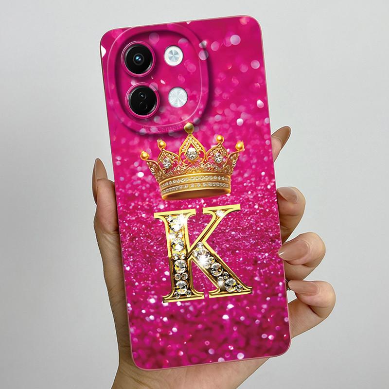 For Tecno Spark 30 5G Case KL8 Phone Cover Crown Letter Soft Silicone Funda for Techno Spark 30 5G Back Shell Spark30 5G Bumper