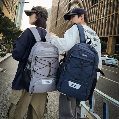 Backpack Sports Outdoor Large Capacity Backpack Simple Men and Women Commuter Student School Bag Travel Bag