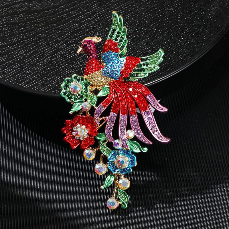 Heavy Craftsmanship Phoenix Fashion High-end High-end Large Animal Accessories Brooch