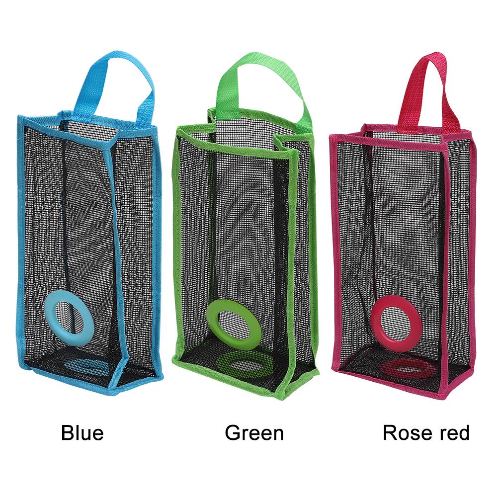 New Foldable Practical Recycle Hanging Holder Plastic Garbage Bag Storage Breathable Mesh