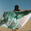 Stylish Marble Anime Beach Swimming Towel Soft Absorbent Washcloth Children's Gifts For Kids Travel Camping Gym