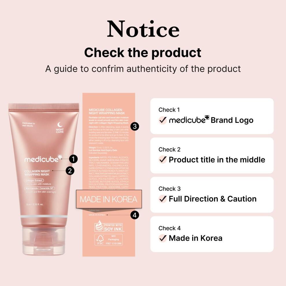 Medicube Collagen Water Glow Wrapping Duo Set Korean Skincare Hydrating Firming Mask Kit