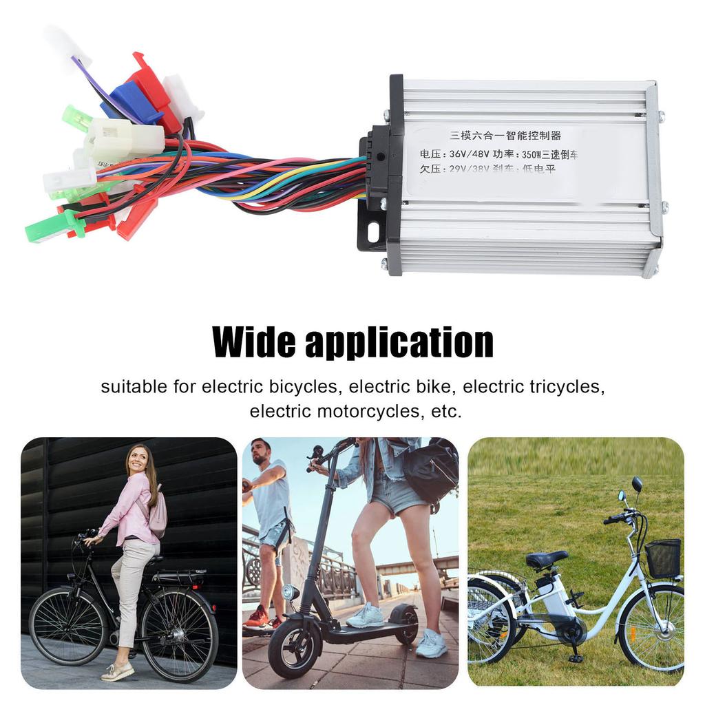 36V 48V 350W Elektrofahrrad Bürstenloser Motor Controller 3 Geschwindigkeiten Rückwärtsgang Controller für Elektrofahrräder Dreiräder Motorräder
