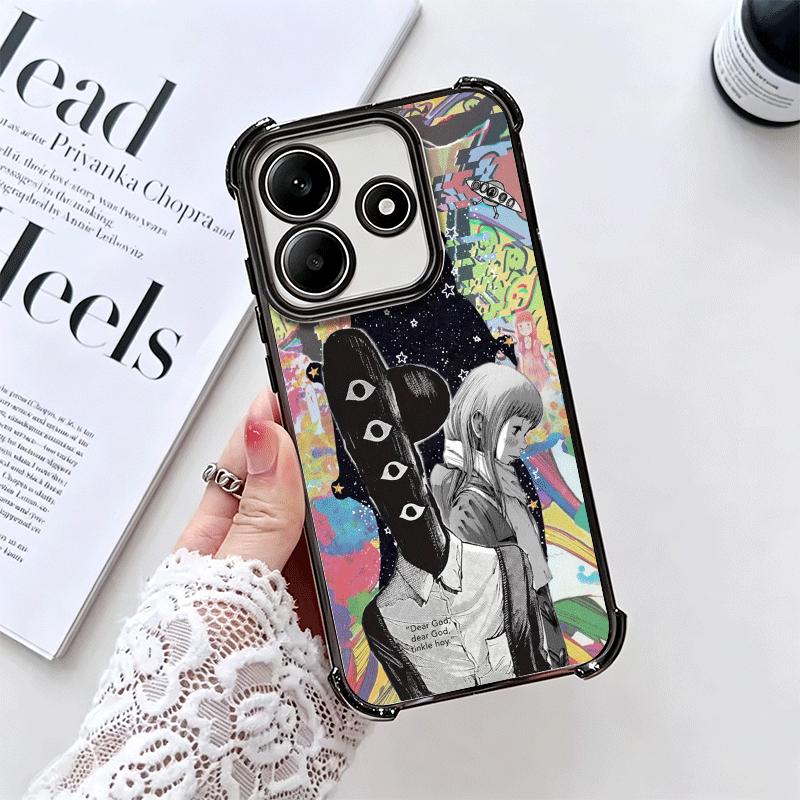 Oyasumi Punpun Anime Soft Phone Case For Xiaomi Redmi Note 14 15 Pro Plus 13 12 11S 11T 5G 10 9S 9 Plating Anti-Fall Fundas