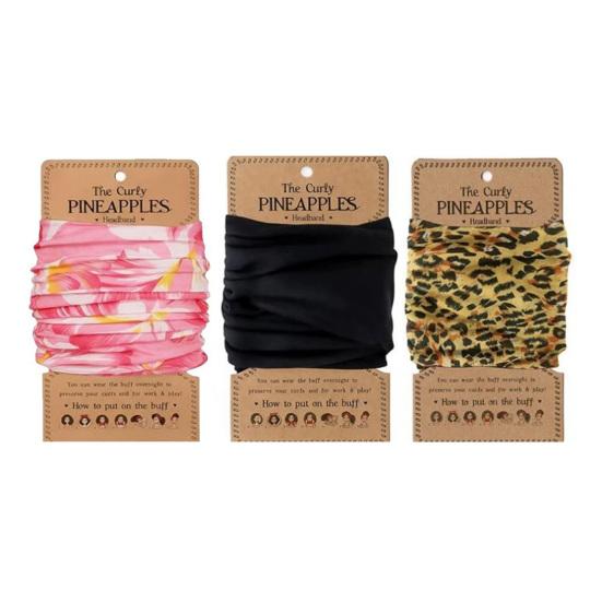 Damen Stirnband Leopardenmuster Lockiges Ananas Stirnband Weiches Atmungsaktives Elastisches Haarband Tägliches Tragen Haarschmuck