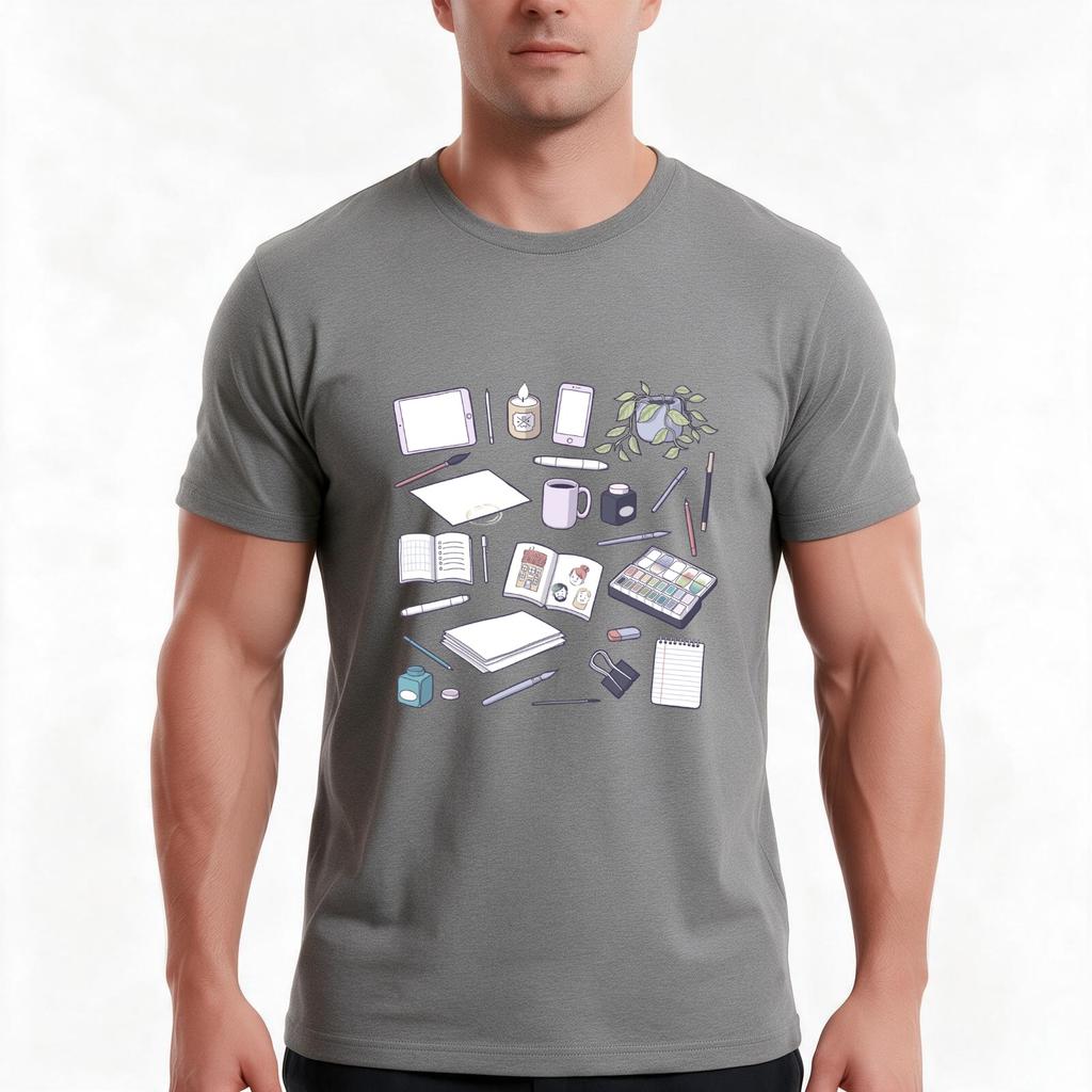 Make Art TShirt Summer Casual Cotton Tee Oversized Streetwear Tops Vintage Graphic Print Loose Fit Short Sleeve