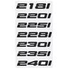 3D ABS Car Trunk Letters Logo Decals Badge Emblem Sticker For BMW 2 Series 216i 218i 220i 225i 228i 230i 235i 240i F22 F23 F44 MA6