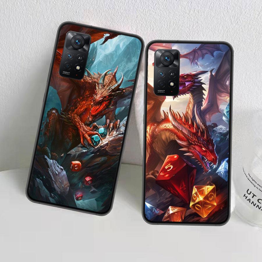 Game D-Dungeons D-Dragons D-DND Phone Case For Redmi 14C 12 12C Note 14S 13 14 Pro Plus K80 Pro 10 10A 10C 9 9A 9C 9T 8 8A TPU C