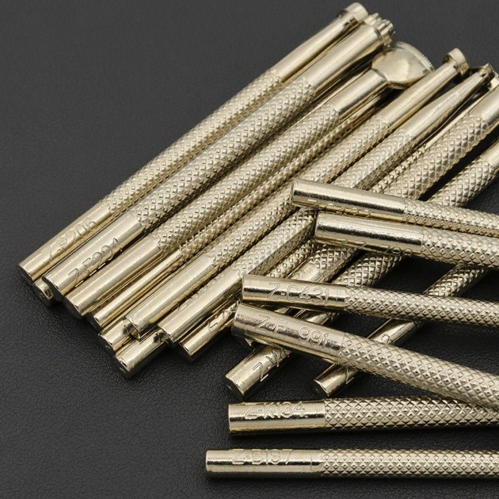 20Pcs Leathercraft Leather Printing Stamp Pattern Carved Carving Tool  Hand Working