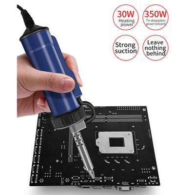 BBT-580 Automatic Vacuum Desoldering Pump Portable Vacuum Soldering Remove Pump with 3 Suction Tip for Tin Removal and Soldering