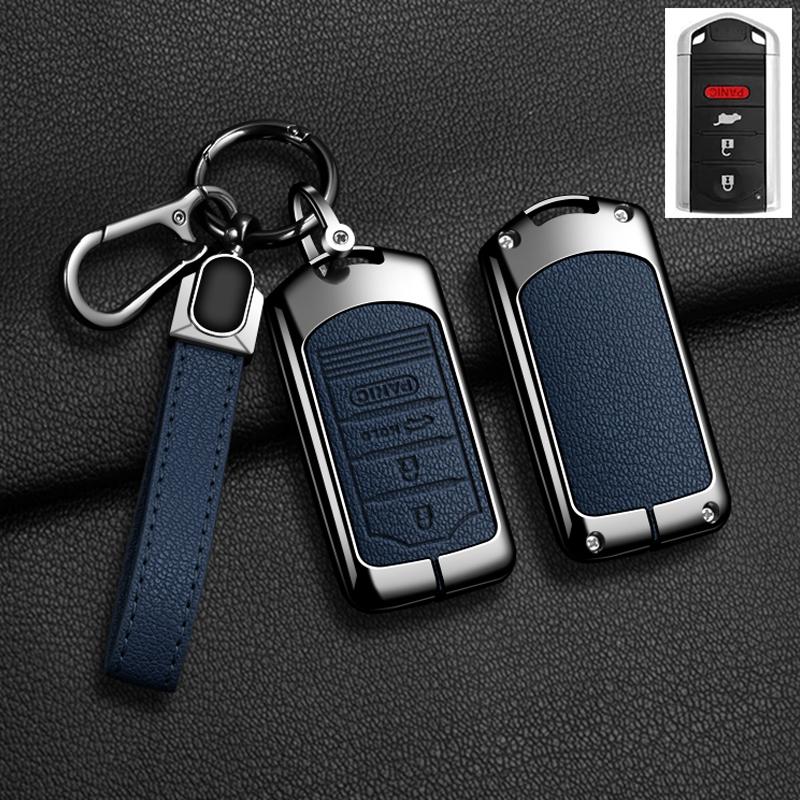 Auto-Fernschlüsselhülle Abdeckung Fob Für Acura Ilx Mdx Zdx Rdx Tlx Rl Tl 2009 - Zinklegierung Leder Schutz Schlüsselanhänger Zubehör