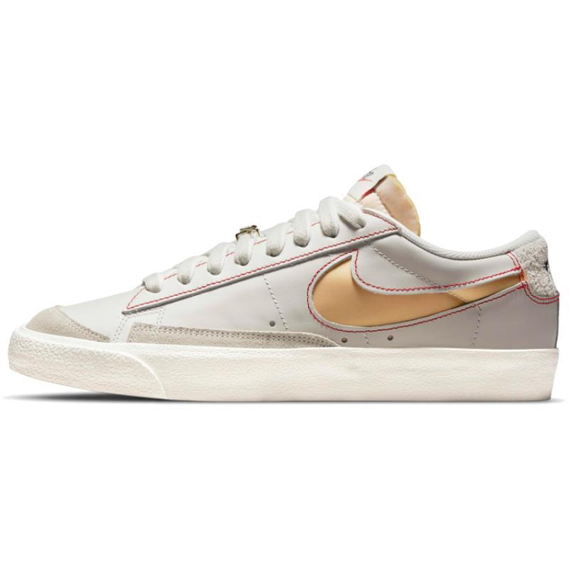 Nike Blazer Low 77 Light Bone Removable Swoosh Sneakers Skateboard Shoes DH4370-002