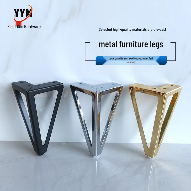 

Elegant Furniture Support Legs: Sofa, TV Cabinet, Coffee Table, Bed, and Cabinet Riser Legs 15.5CM Hollow Table Leg / Matte Black