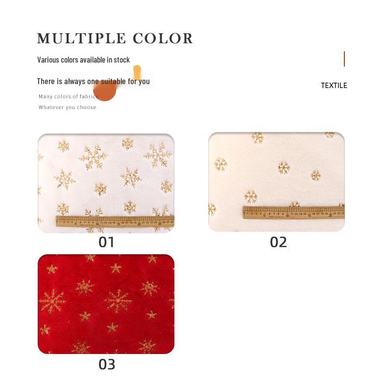 Velvet Iridescent Sequin Embroidered Snowflake Tree Skirt