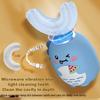 Children U-Shaped Electric Toothbrush 360 Degrees Smart Cartoon Kids Silicone Toothbrush Automatic Rechargeable Sonic Toothbrush