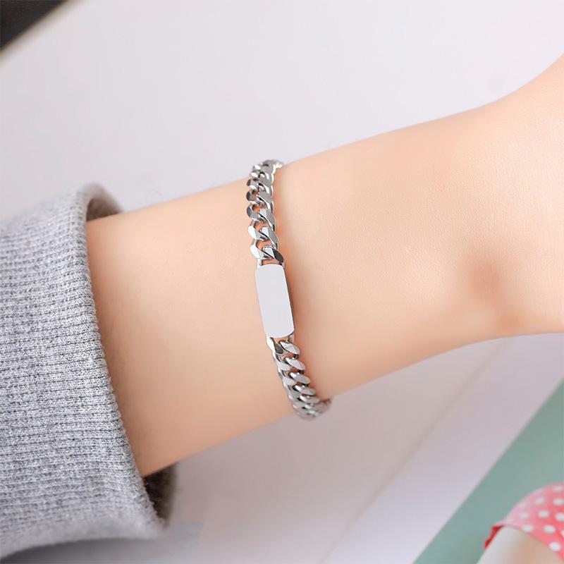 Titanium steel bracelet - Ha Wan brand - Couple fashion and simplicity style - Student cool style hand accessory for women - Accessories for women