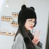 New Mink Leather Hat Women's Winter Warmth Children's Cute Cat Ears Ear Protection Real Mink Fur Hat