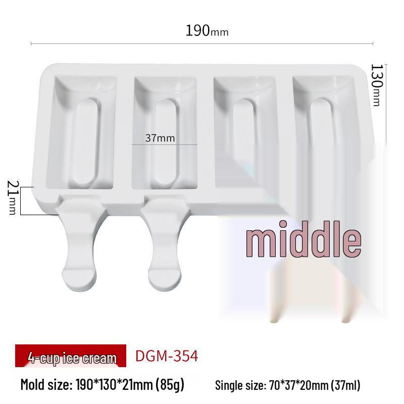 Sanxin Silicone Ice Cream Mold for Homemade Children's Popsicles, Christmas Cakes, and Chocolate Fruits