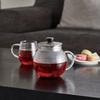 HARIO Jumping Leaf Pot S 600ml Heat-Resistant Glass Teapot JPS-60-HSV Silver 600mL