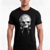 Norse Viking Skull With Helm Of Awe And Smoke Tshirt Summer Casual Cotton Tee Oversized Streetwear Tops Unisex Unisex Unisex