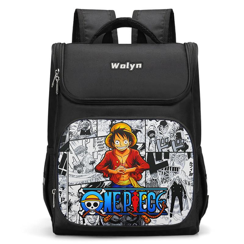Spacious Luffy Zoro Backpack For Elementary Boys And Girls With Double Layer Oxford Fabric