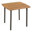 vidaXL Couchtisch 80x80x72 cm Massivholz Akazie und Stahl