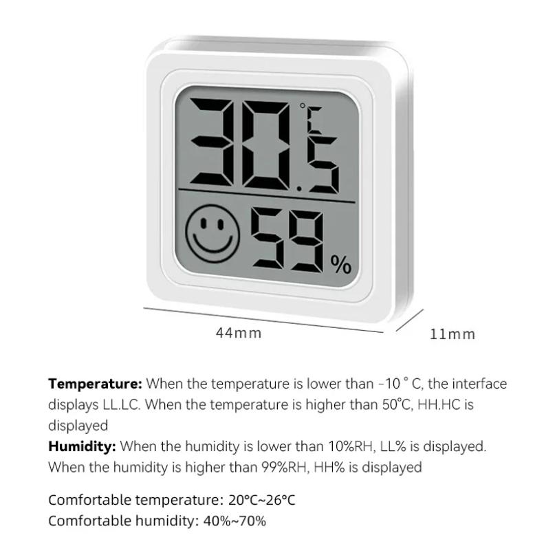 2025 New Mini LCD Digital Thermometer Hygrometer Indoor Room Temperature Humidity Meter Sensor Gauge Weather Station