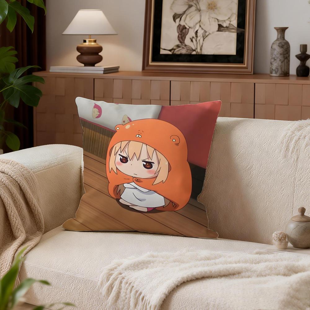 Comedy Himouto Umaruchan Cushion Cover Cushion Cover Set 4Pcs 50x50 45x45 40x40 Pillowcase Decorative Sofa Home Decor