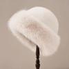 Windproof Winter Hat Imitation Mink Hair Bucket Hat New Ear Protection Cap