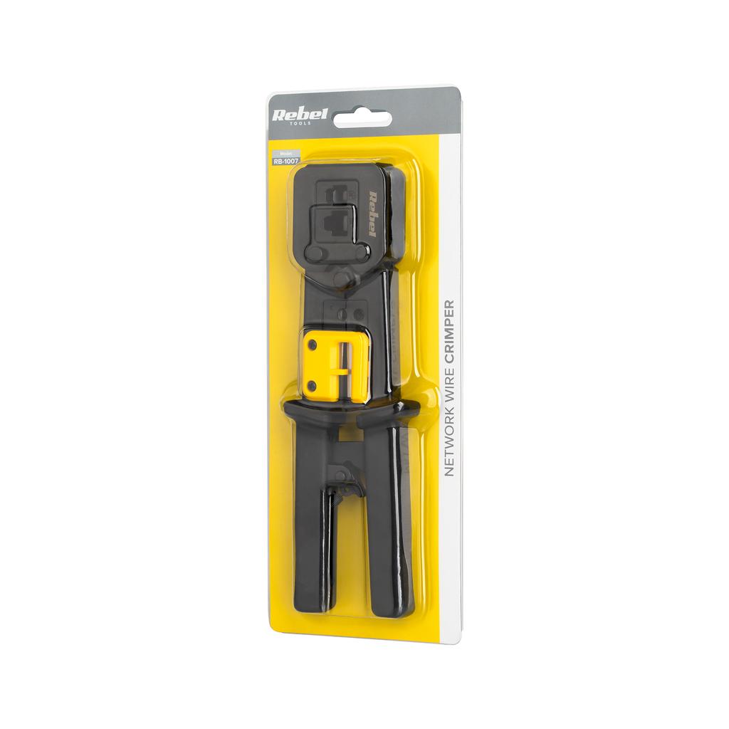 Crimping Tool For Rj45 Rj12 Rj11 6/8P Rebel Pass-Through Plugs