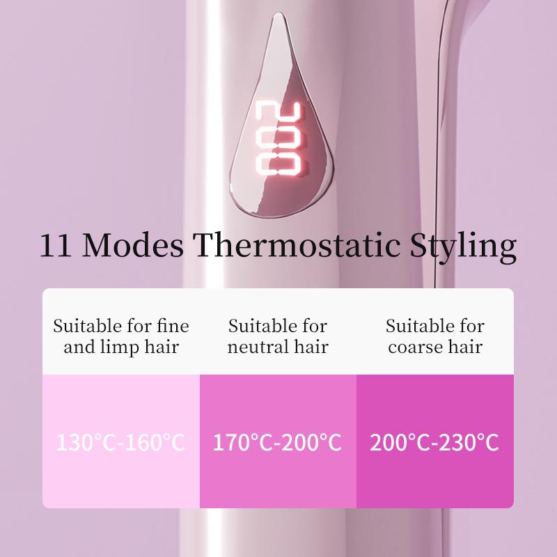 32mm Deep V Wave Hair Curler with 80M Negative Ions, 10-Minute Styling for Long Lasting Beach Waves, Anti-scald Ceramic Waver