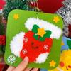 Non-Woven Fabric Christmas Sewing Kit Beginner Friendly Fun Threading Christmas Sewing Projects Handicrafts DIY Embroidery Kit
