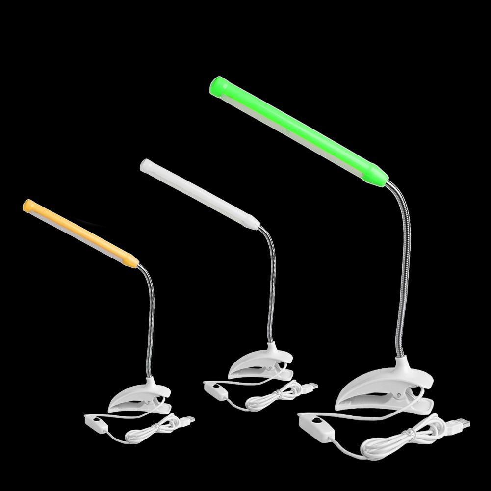 1Pc Flexible USB 13 LED Light Clip-on Clamp Bed Table Study Desk Reading Lamp