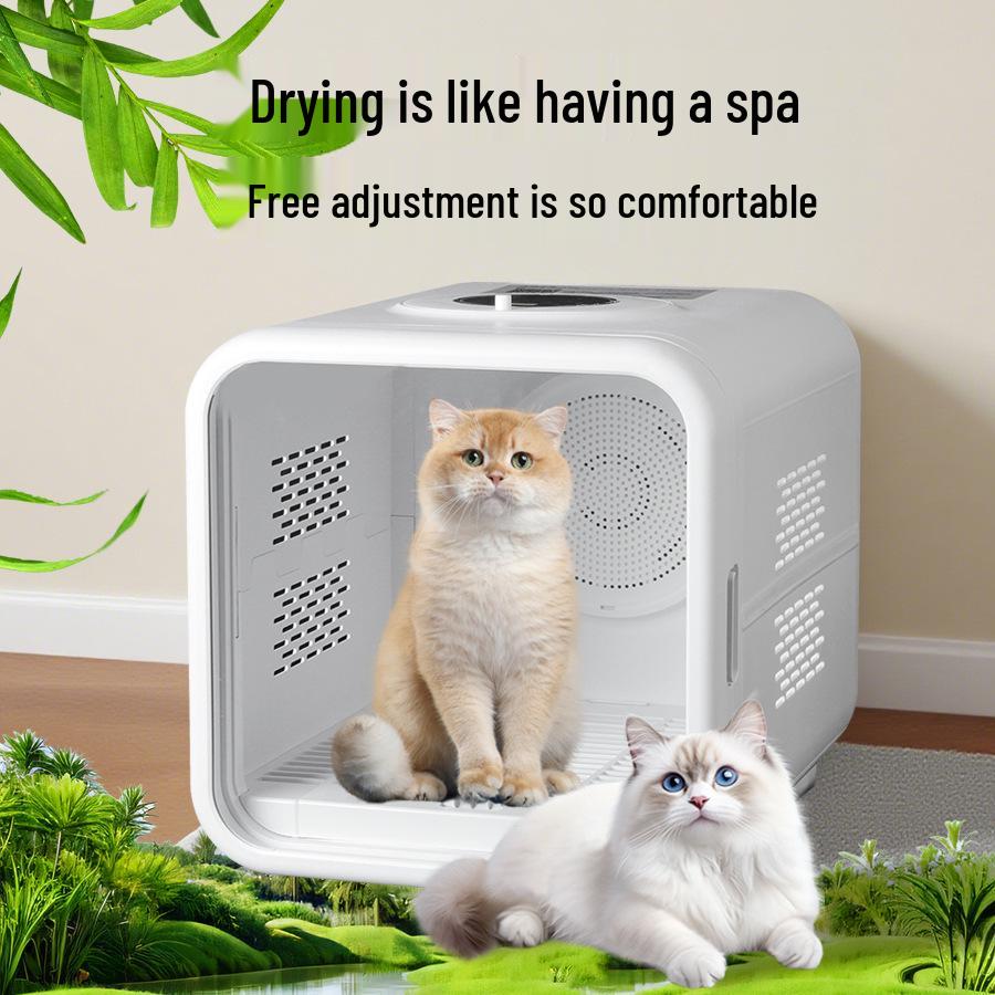 Smart Silent Pet Dryer: Automatic, Large-Capacity Hair Drying Box for Dogs and Cats