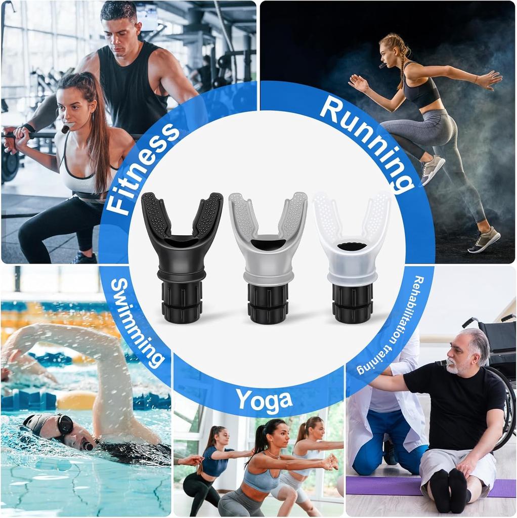 Silicon Lunge Exercise Machine Lung Breathing Trainer Lung Exercise Deep Breathing Trainer Abs & Deep Breathing Exercise Trainer