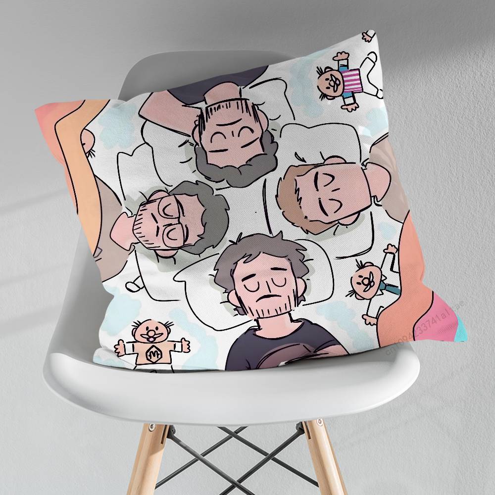 Band MMorat Pillowcase for Sofa Room Office Decor Printing Merchandise AllMatch Cushion Cover