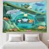 Octonauts Print Tapestry, Backdrop, Easy Setup, Ideal for Bedroom, Office & Living Room, with Aesthetic Wall Hanging Decor.