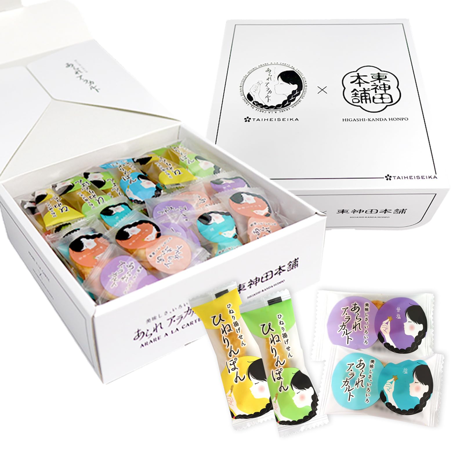 

Taihei Confectionery x Higashikanda Honpo Arare A La Carte виды Ассорти подарок Индивидуальная упаковка Подарок SCTSAR Ассорти [5 175г] (Окаки/японский