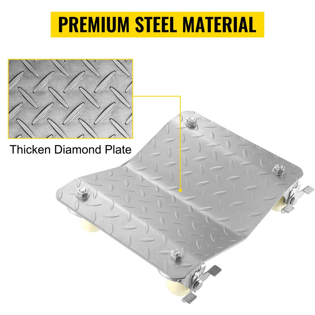 2 Pcs Car Tire Wheel Trolley Dollies 1100 Lbs Weight Capacity Parking Assistant Vehicle Moving Tire Skateboard