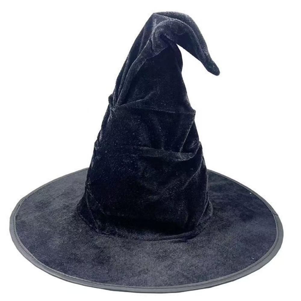 Spider Bat Halloween Witch Hat Pointed Cosplay Witch Hat Scary Black Pointed Cap  Halloween Party