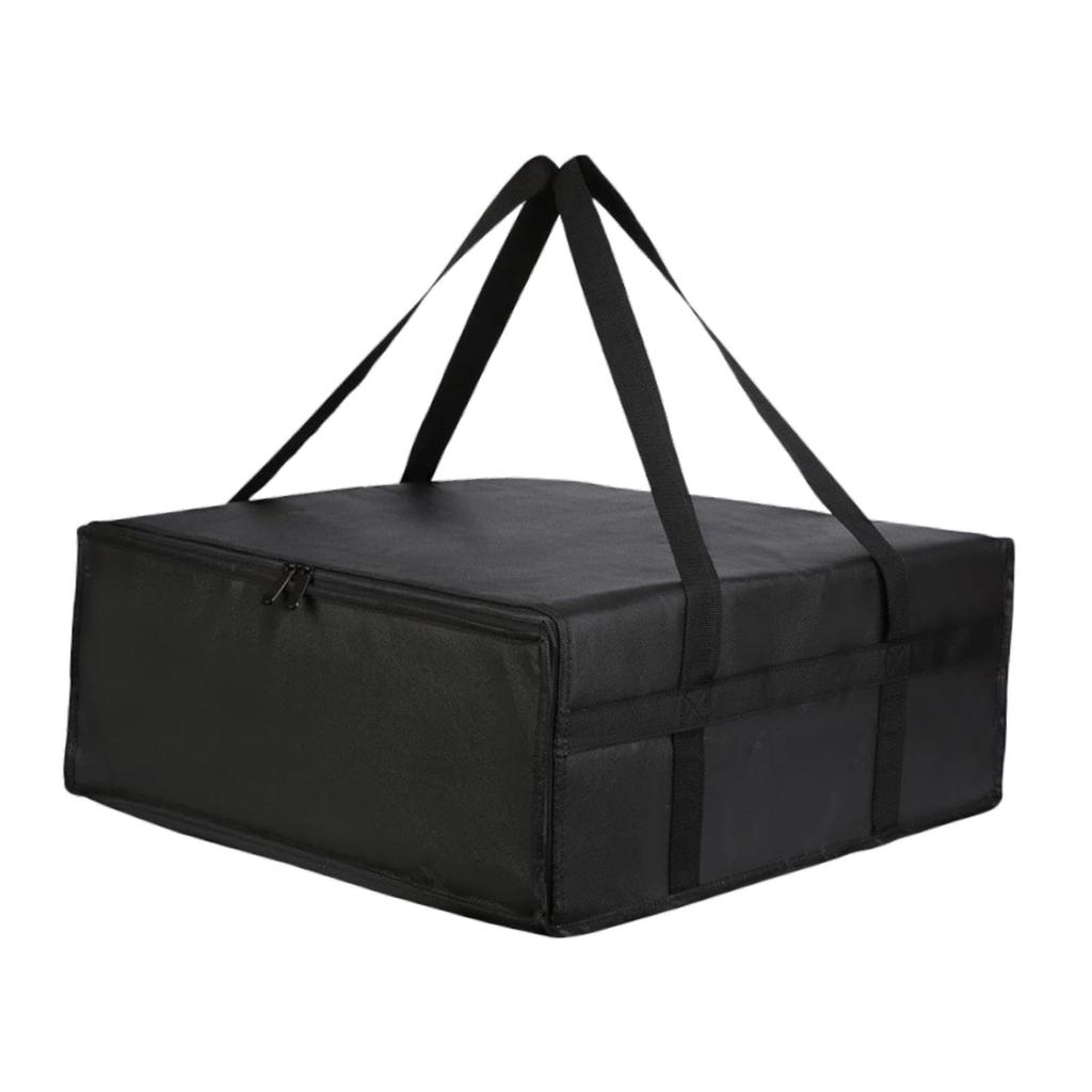 MERIGLARE Pizza Carrier, Insulated Pizza Bag, Professional Delivery Bag, Grocery Tote, Food Delivery Bag, Commercial Outdoor Catering Use, Black, 50 X