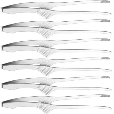 Grillzange für Edelstahl Kochen Yakiniku Zangen Set von Yakiniku, Stahl, Freistehend, Camping, Grill, Essstäbchen, Rutschfest, Servieren, Pasta, (Tipp,