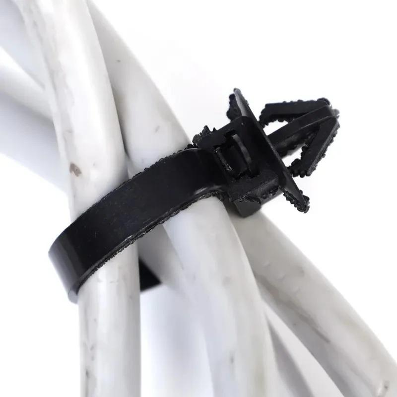 Nylon Cable Tie Wrap Fixed Fastener Clips Cars Mount Wire Tie Clip Car Hose Fastening Zip Strap Kit for Nissan Fiat Citroen VW