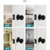 Stainless Steel Spherical Handle Lock Entrance Passage Keyless Door Lock Black Bathroom Door Lock Indoor Hardware Lockset