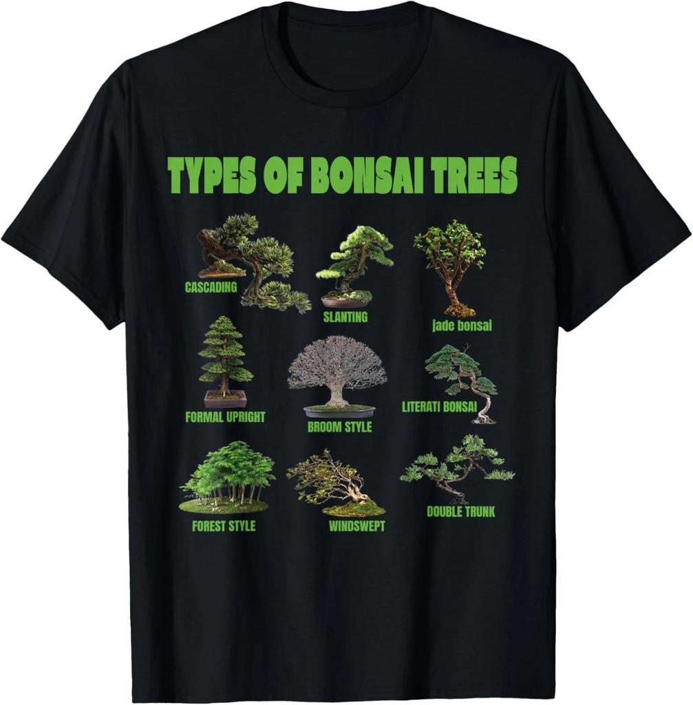 Types of Bonsai Trees Funny World Trees Vintage Gift Unisex T-Shirt