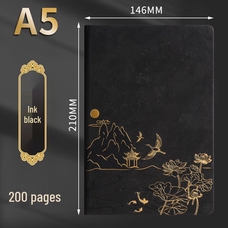 A5 Retro Chinese Style Notebook Gift Set for Business and Office