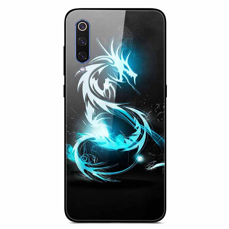 For Xiaomi Mi A3 Cases Luxury Tempered Glass Space Phone Covers for Xiaomi MI 9 Lite Case 9lite MiA3 Hard Back Shell Protective