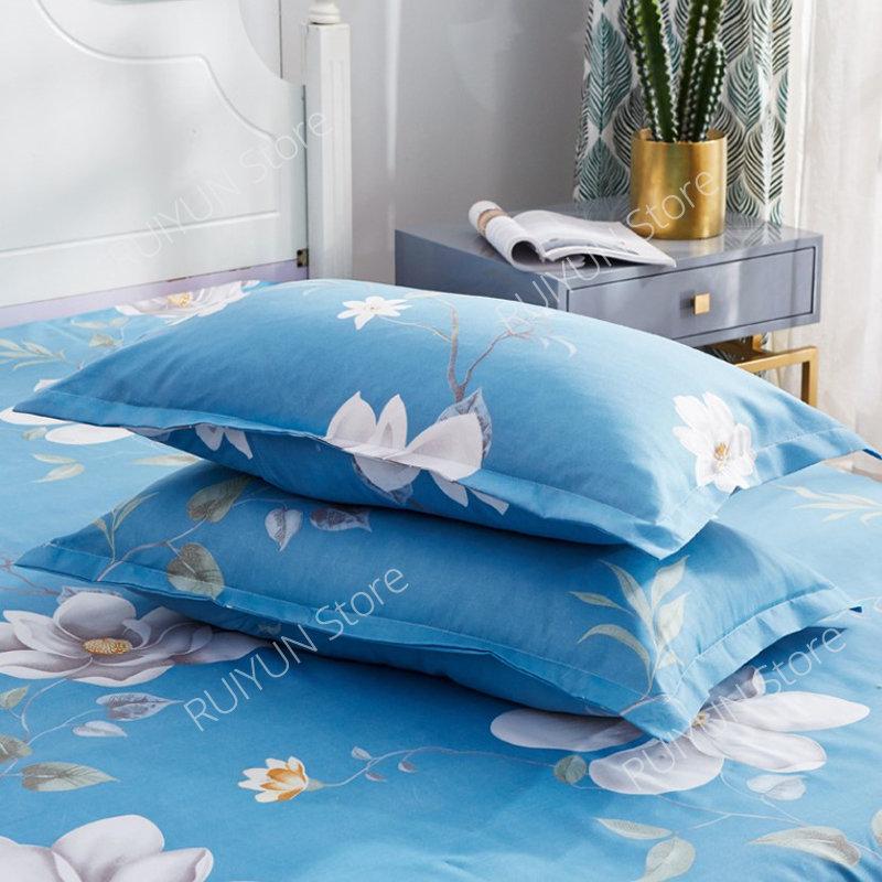 Drucken Weiche Bett Rock Hause Schlafzimmer Doppel Schichten Bett Rock Bettlaken Bett Abdeckung Rock Nicht-slip Matratze Abdeckung Couvre lit Bettdecke